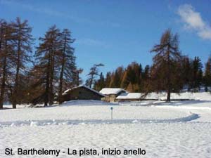 St.Barthelemy - La pista, inizio anello (punto D)